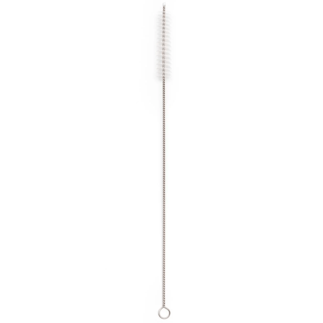 Stainless steel and nylon straw cleaner brush 17cm long for cleaning straws and bottle spouts