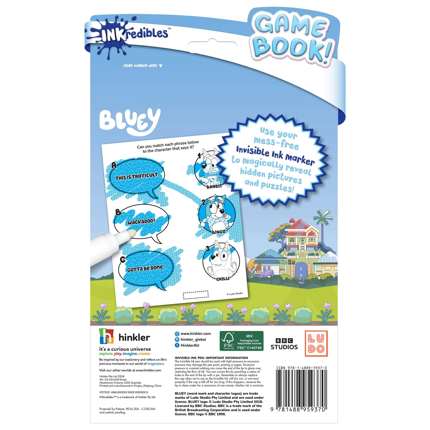 Bluey: Inkredibles Invisible Ink