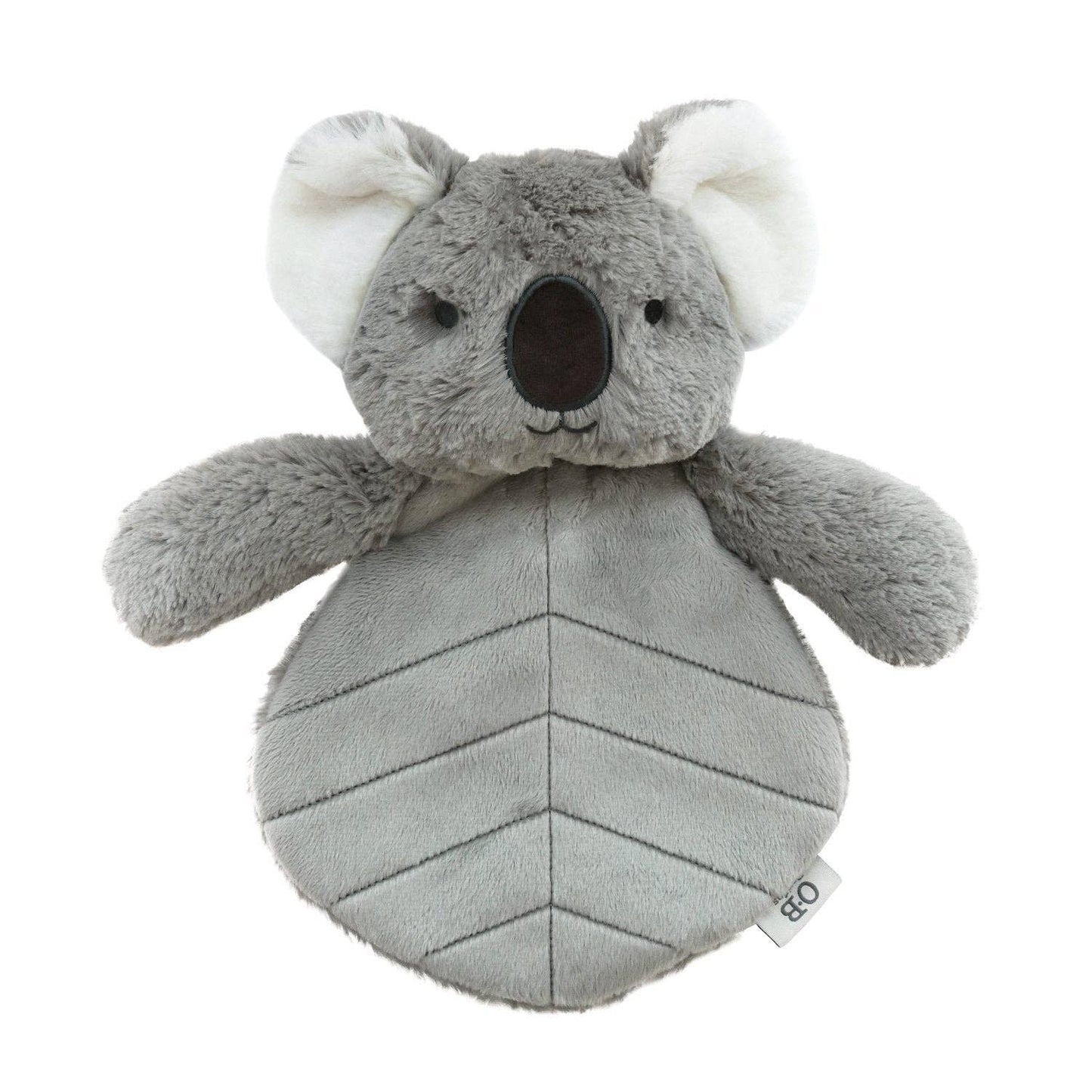 Kelly the Koala plush comforter toy for babies and toddlers, soft grey cuddly koala with textured belly