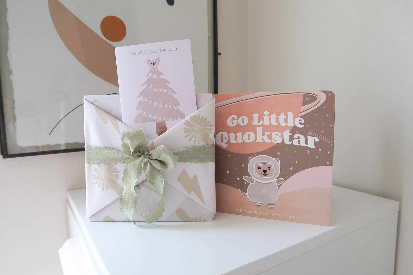 Go Little Quokstar board book with whimsical quokka character and pastel space-themed cover