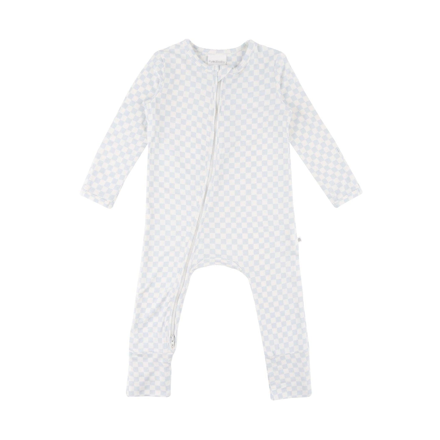 Kynd Day or Night Onesie - Sky Blue Grid
