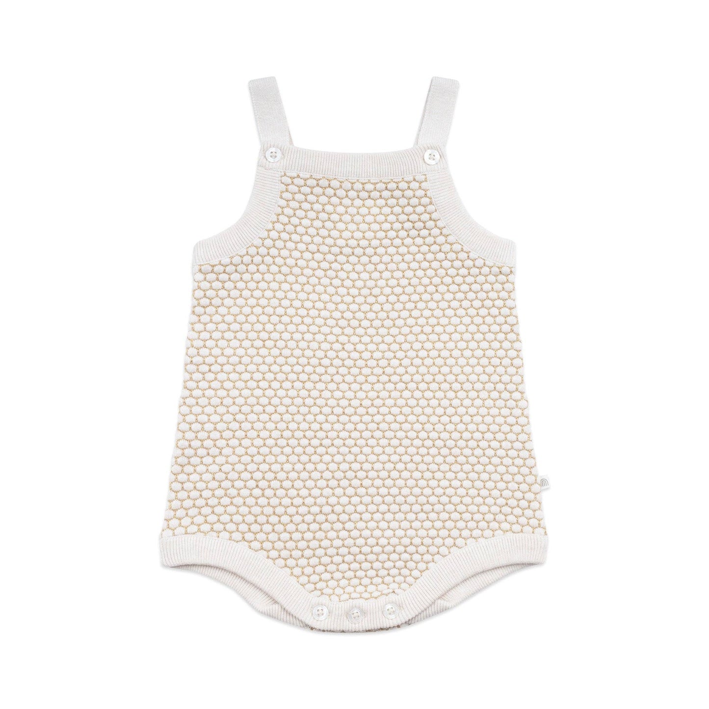 Kynd Lurex Knit Romper - Oatmeal