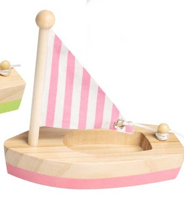 Wooden Toy Sail Boat