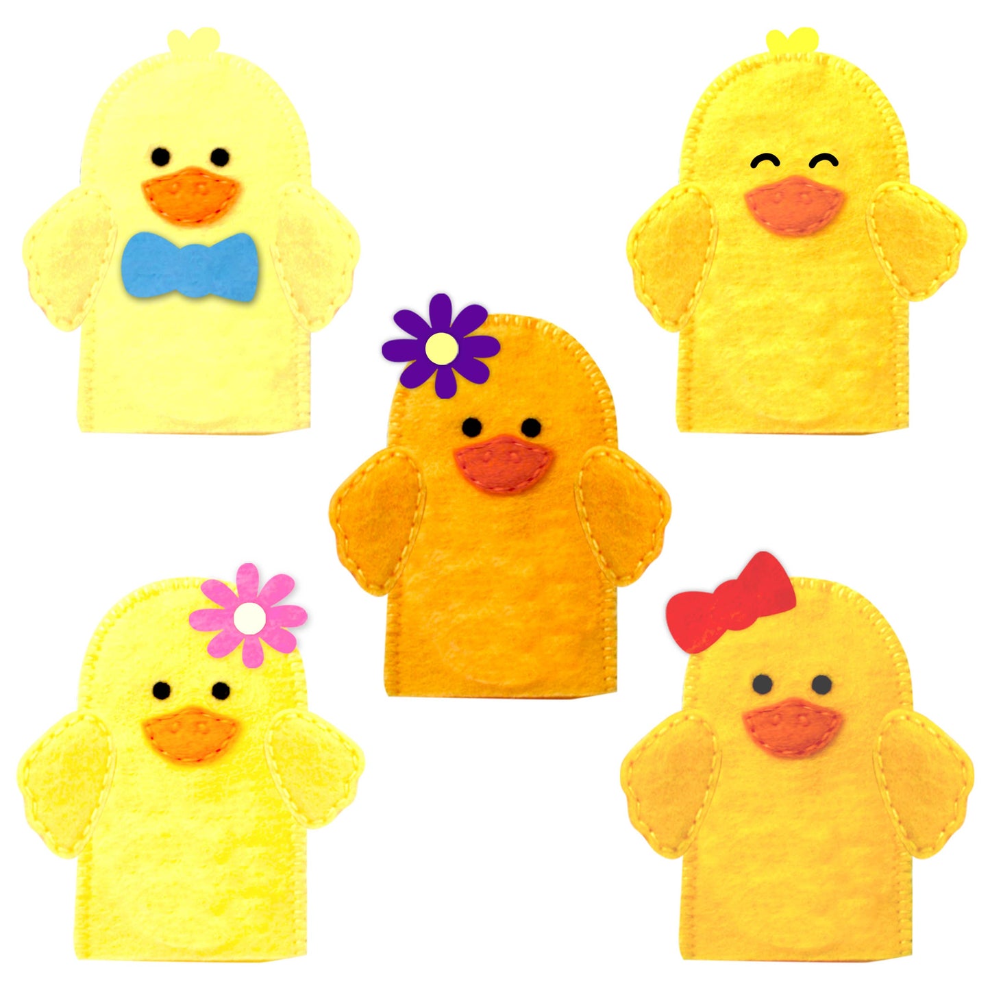 Five Little Ducks Finger Puppet Book