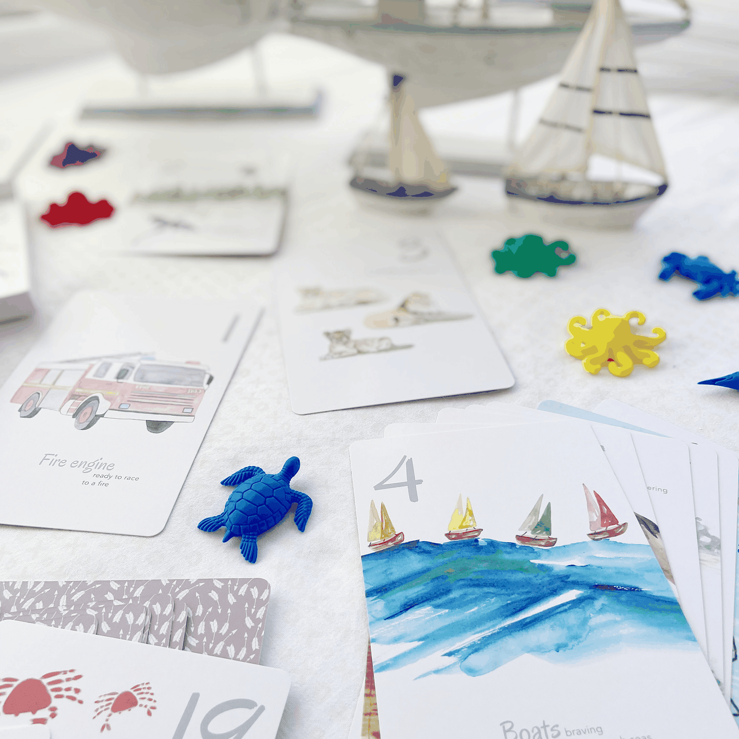 The Incredible 123 Flash Cards with whimsical illustrations and numbers for early childhood learning