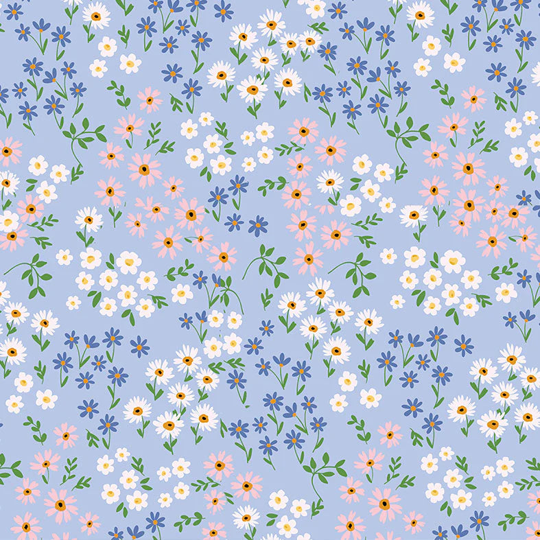 Blue Floral Kids Keep Cup 8oz