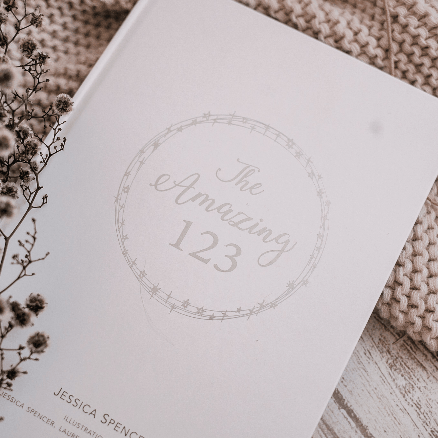 The Amazing 123 children's book with silver foil cover and enchanting illustrations