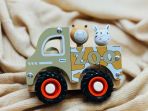 Green Wooden Zoo Truck