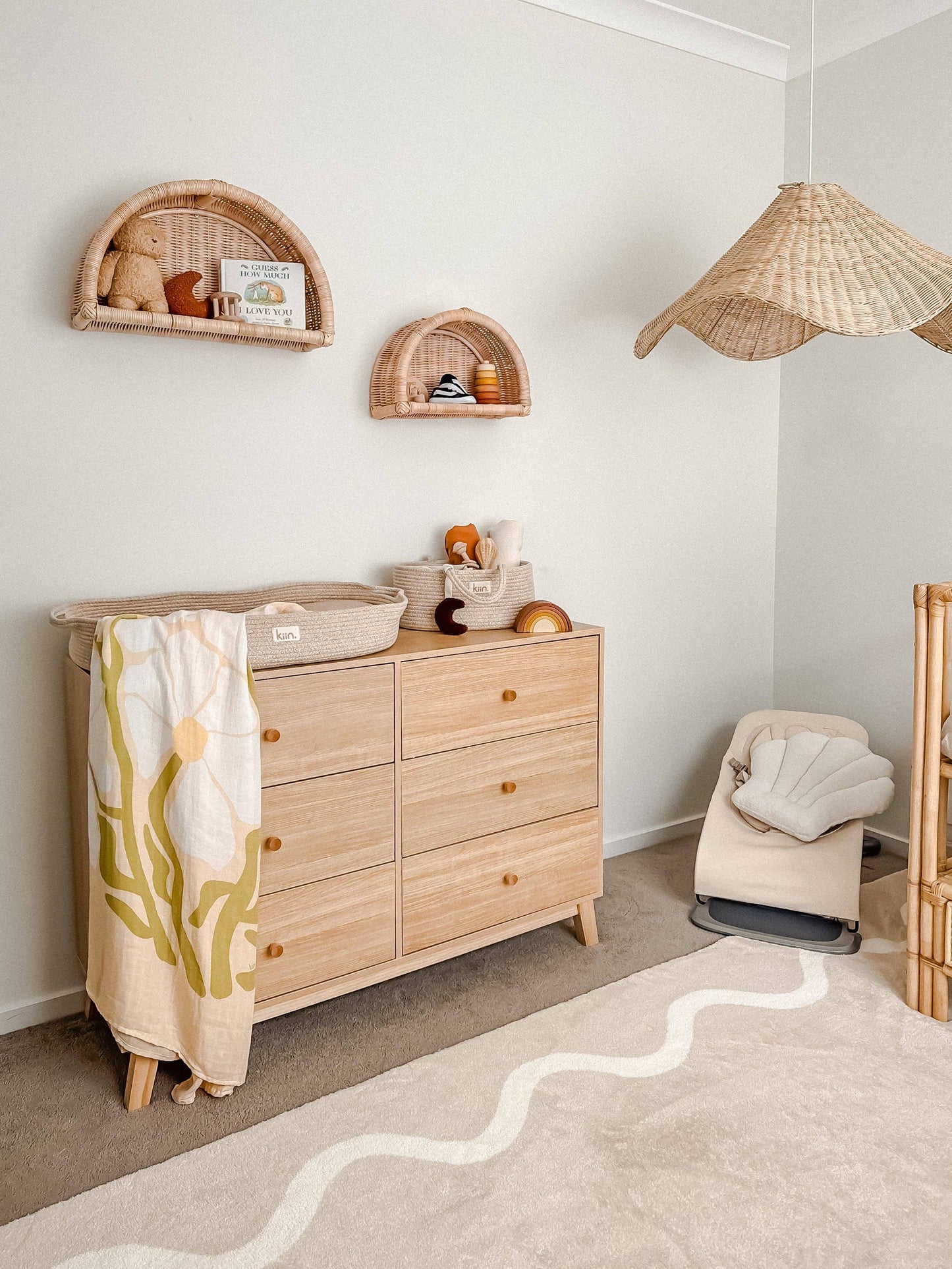 Kiin Organic Muslin Swaddle - Fleur (Limited Edition)