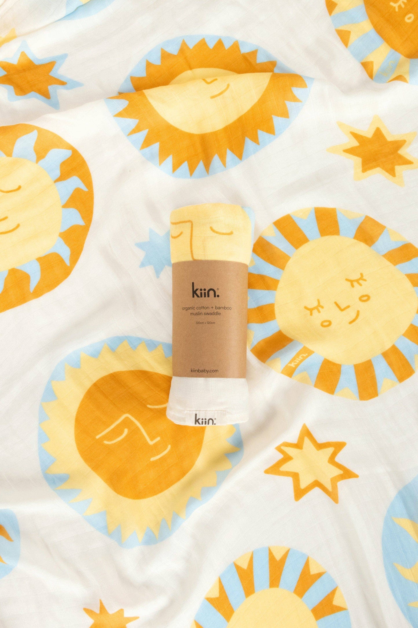 Kiin Organic Muslin Swaddle - Sunny Day (Limited Edition)