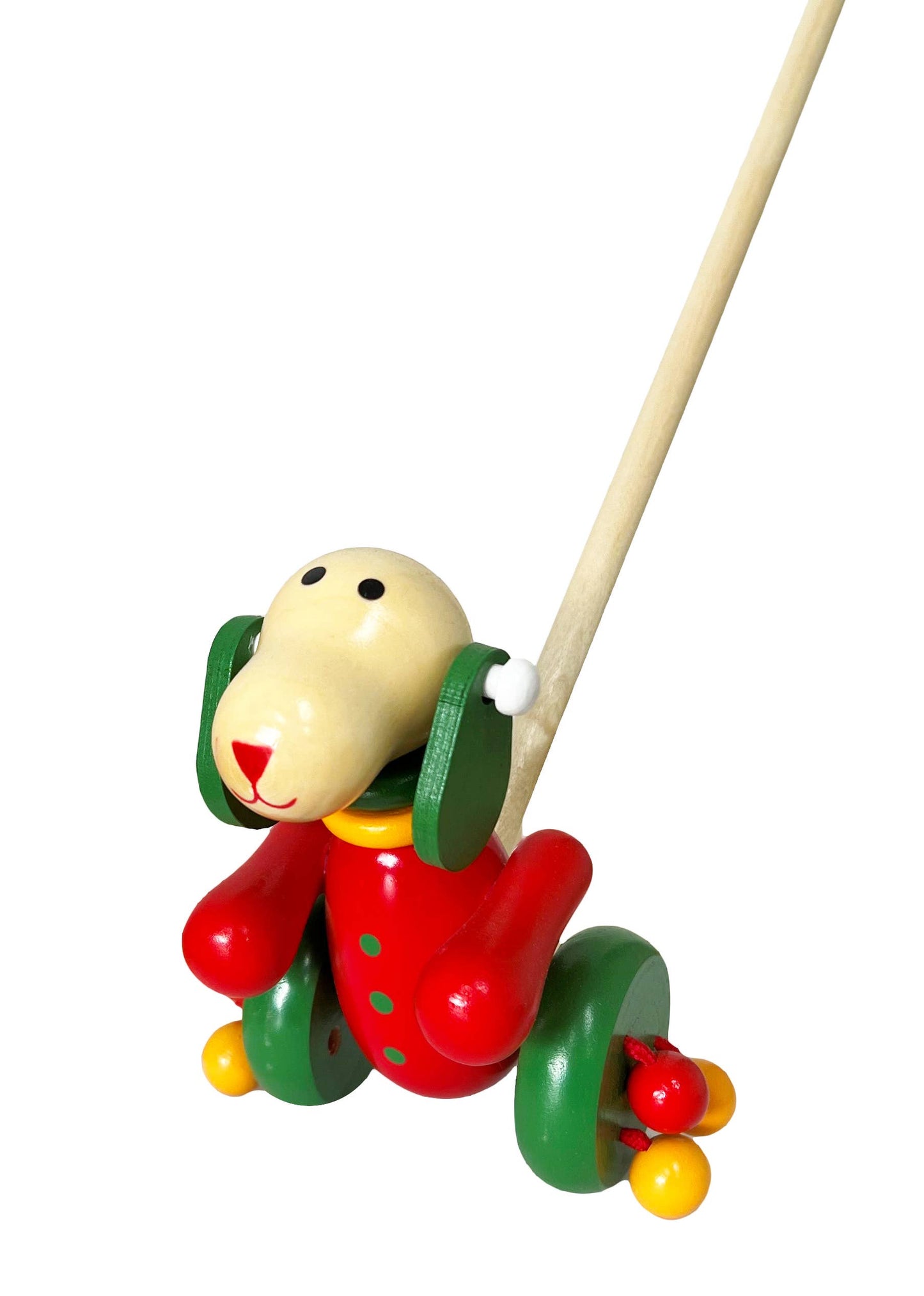 Wooden Dog Push Toy