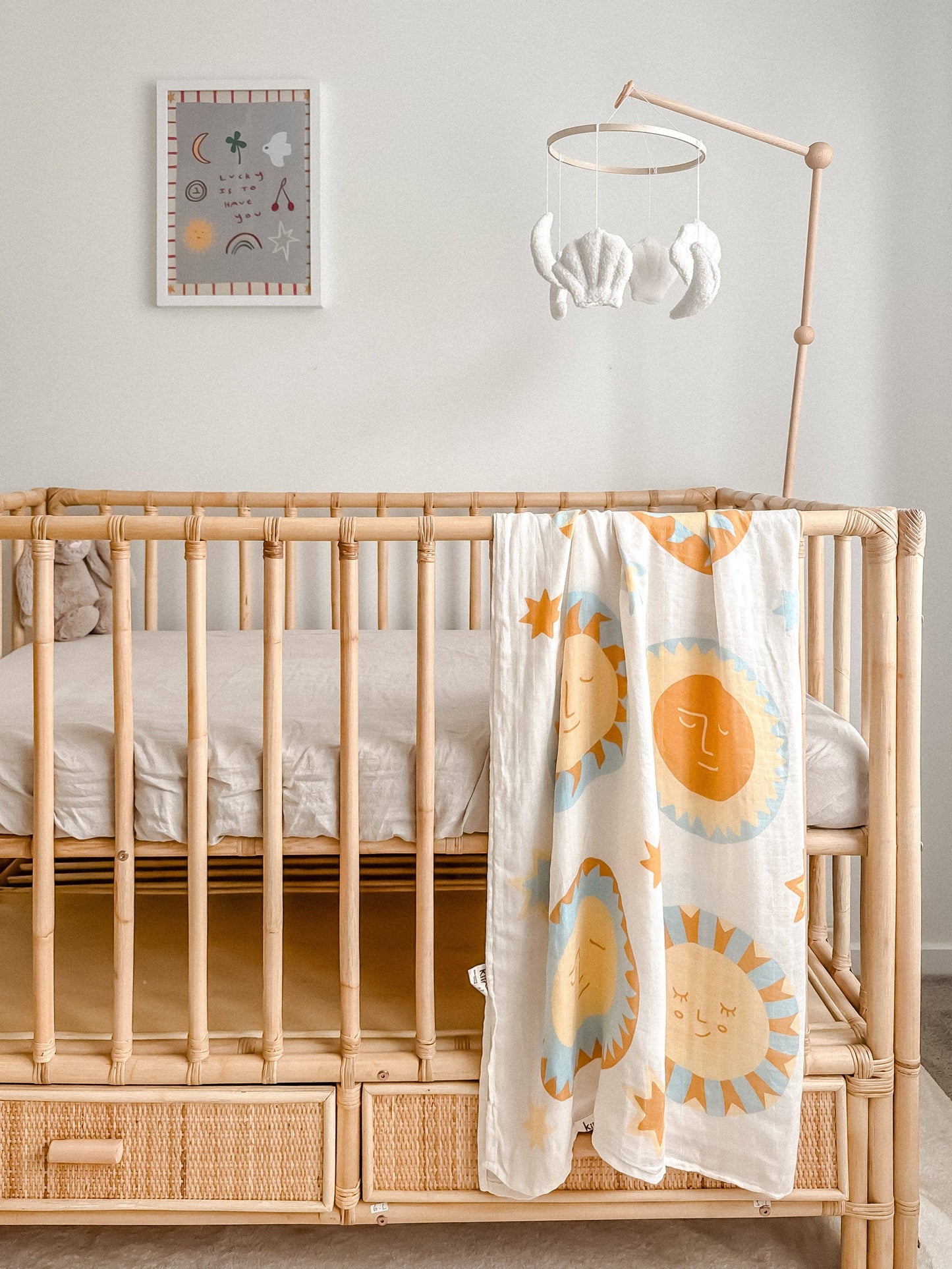 Kiin Organic Muslin Swaddle - Sunny Day (Limited Edition)