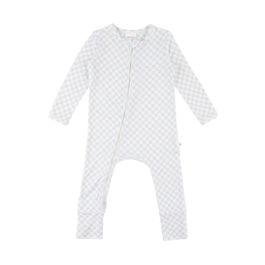 Kynd Day or Night Onesie - Sky Blue Grid
