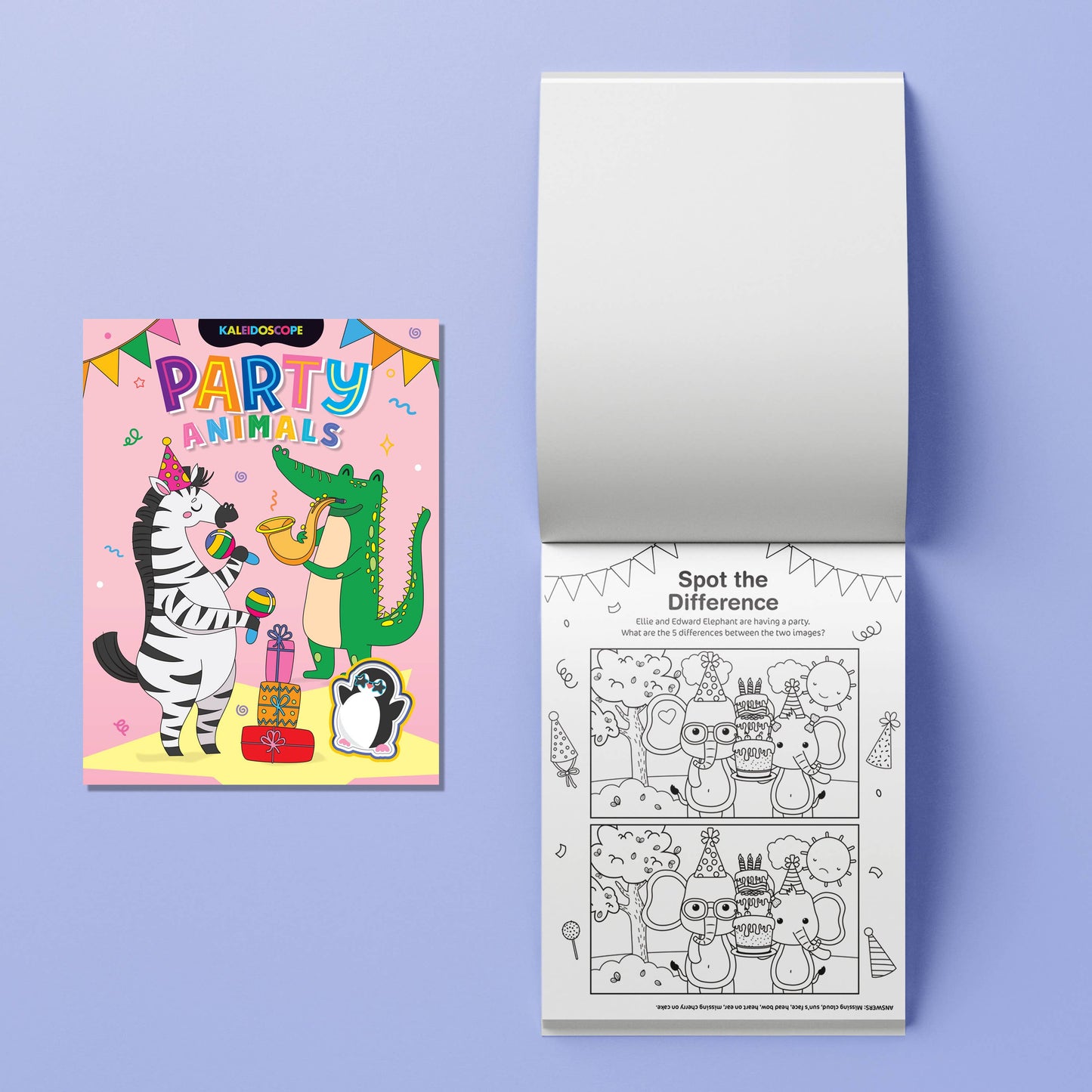 Kaleidoscope Colouring Party Animals Kit