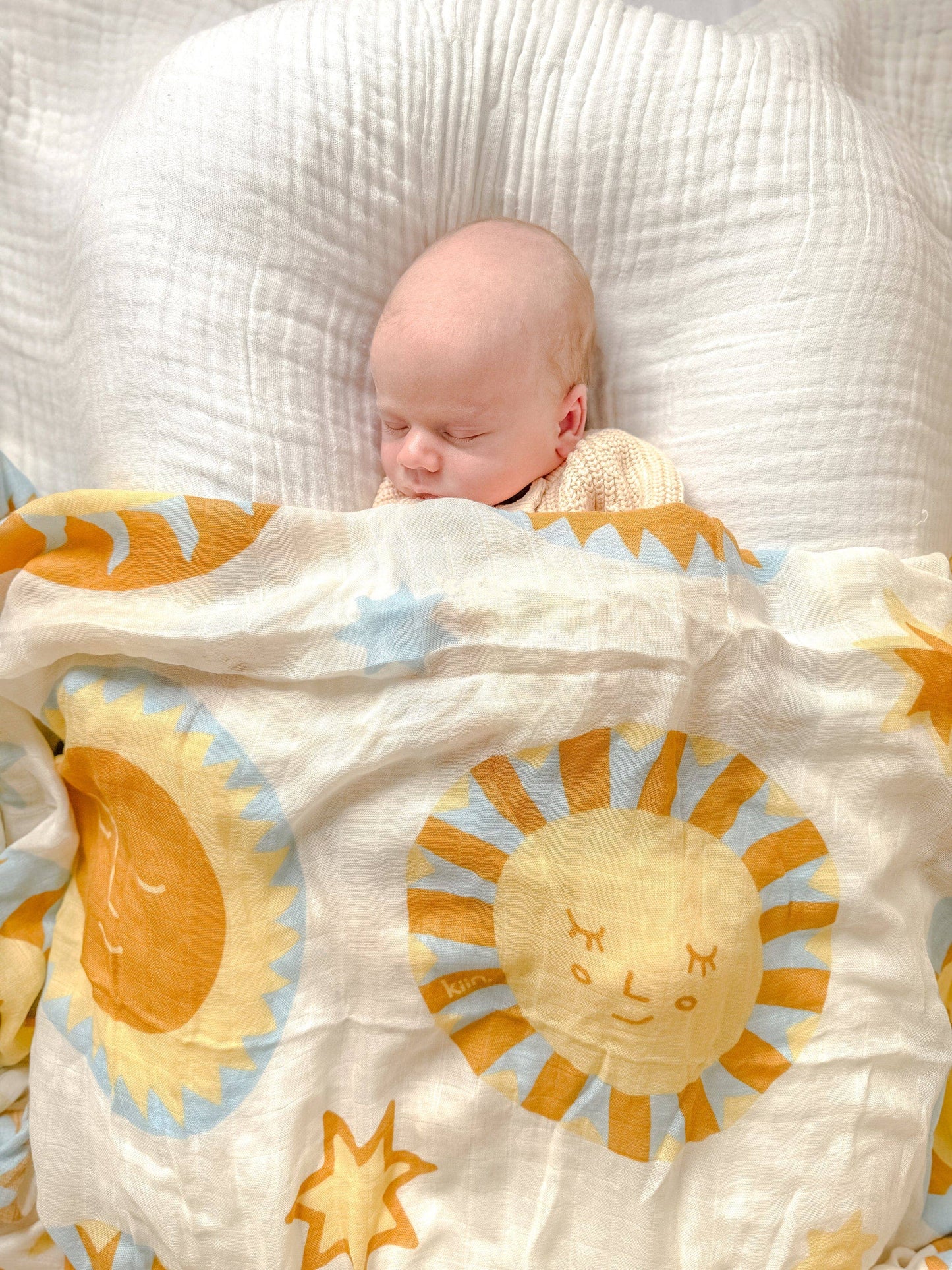Kiin Organic Muslin Swaddle - Sunny Day (Limited Edition)