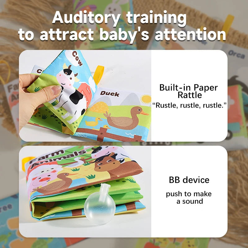 Rustle & Learn: Soft Cloth Educational Baby Book