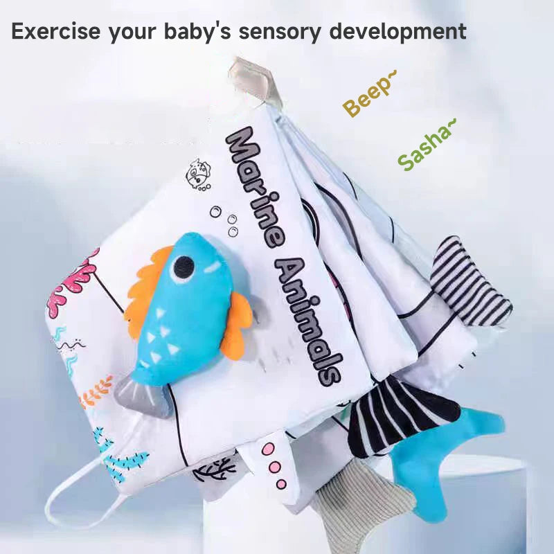 RustleSoft Baby Book: Sensory Learning Delight