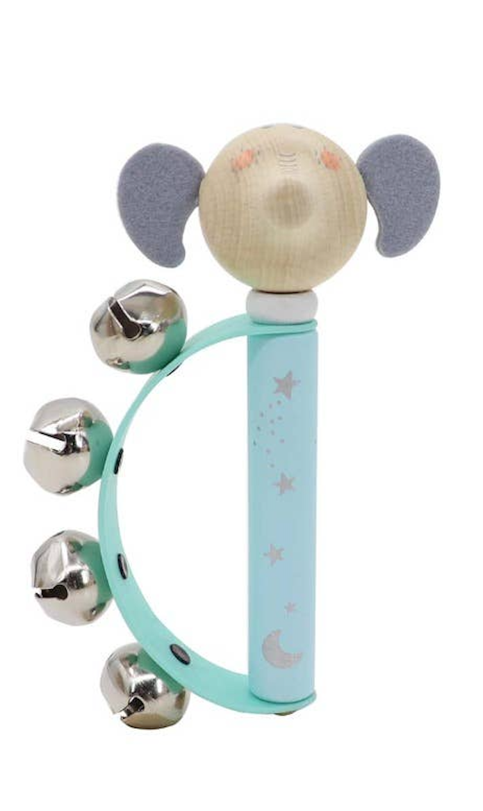 Wooden Animal Baby Bell Ring