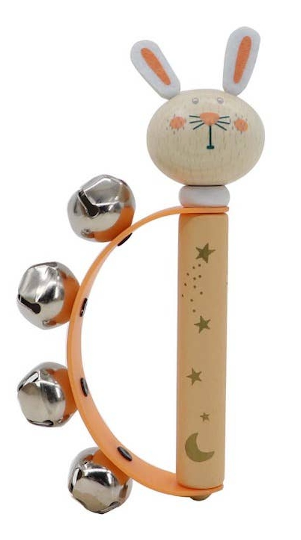 Wooden Animal Baby Bell Ring