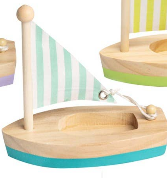 Wooden Toy Sail Boat