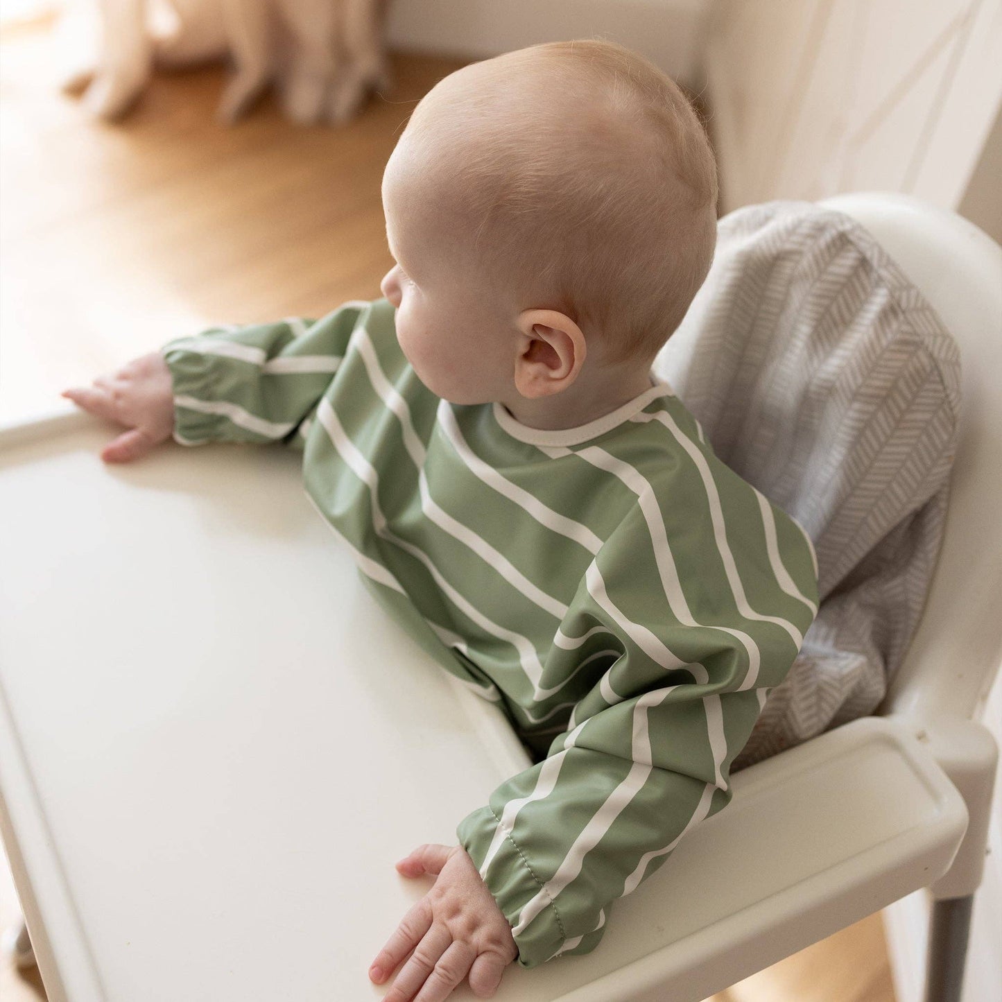 Kynd Messy Bib - Sage Stripe