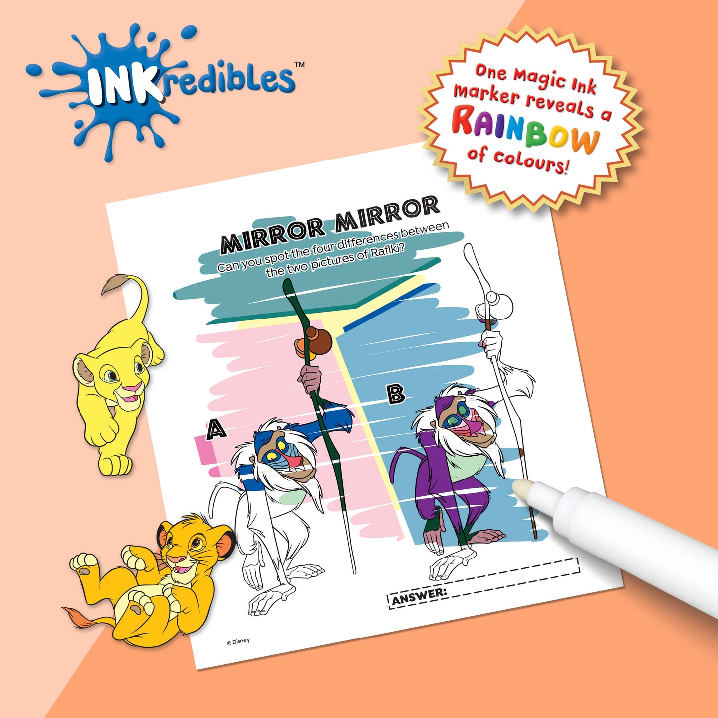 The Lion King: Inkredibles Magic Ink Pictures