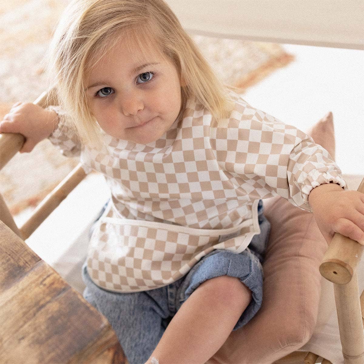Kynd Messy Bib - Gingham
