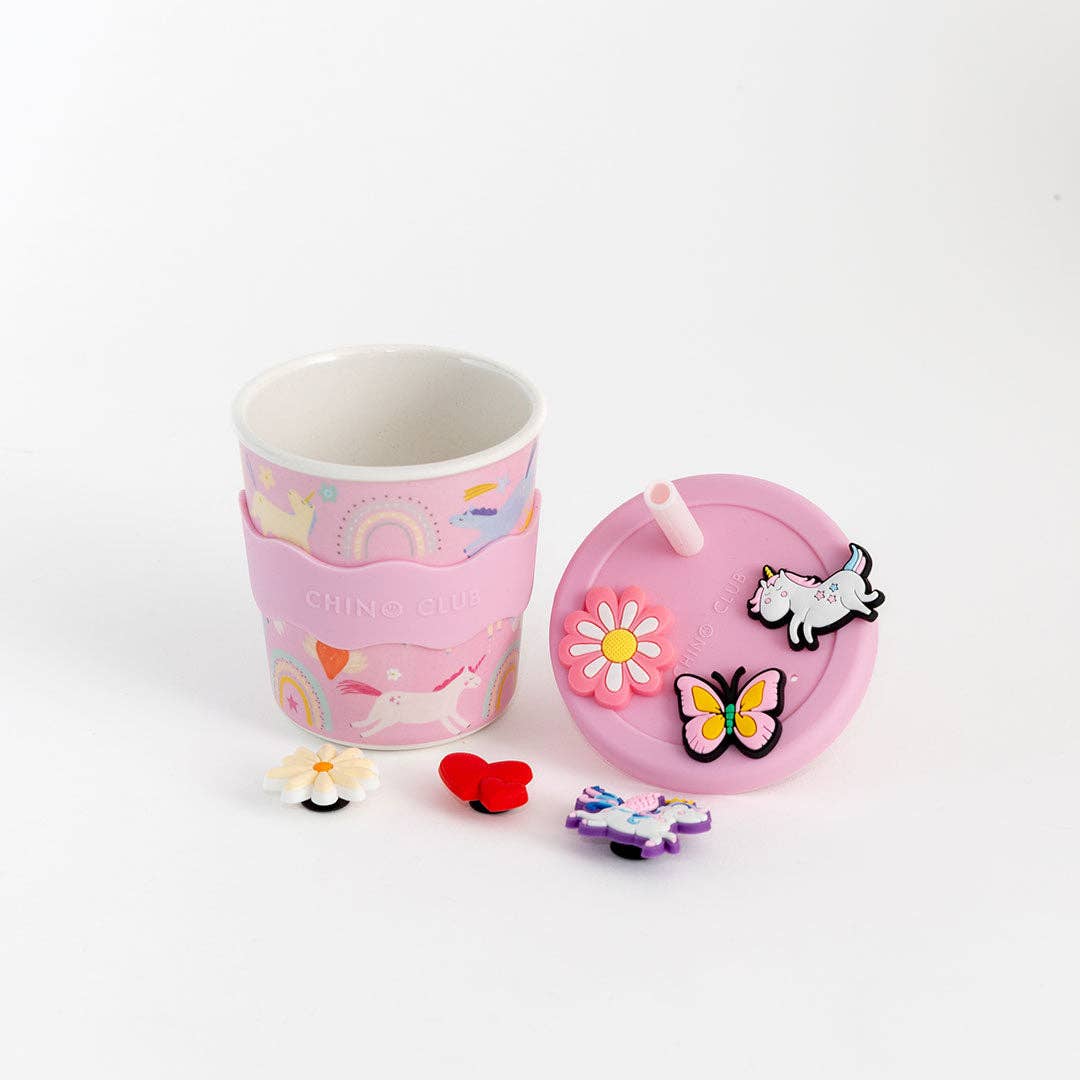 Unicorn Chino Charm Kids Keep Cup 8oz