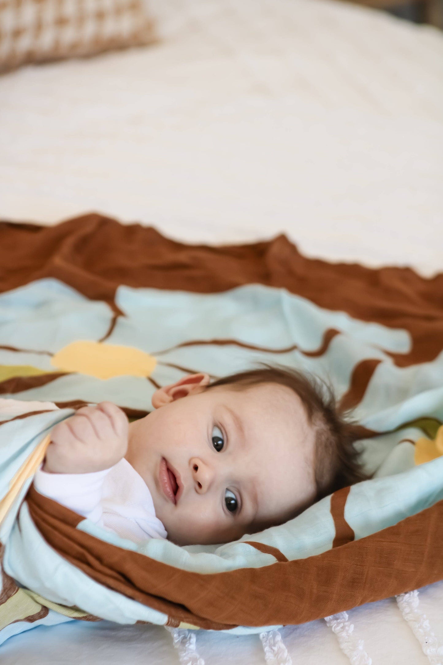 Kiin Organic Muslin Swaddle - Fleur (Limited Edition)