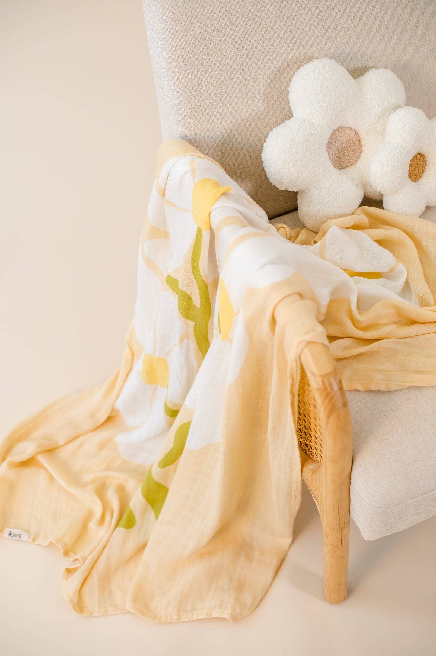 Kiin Organic Muslin Swaddle - Fleur (Limited Edition)