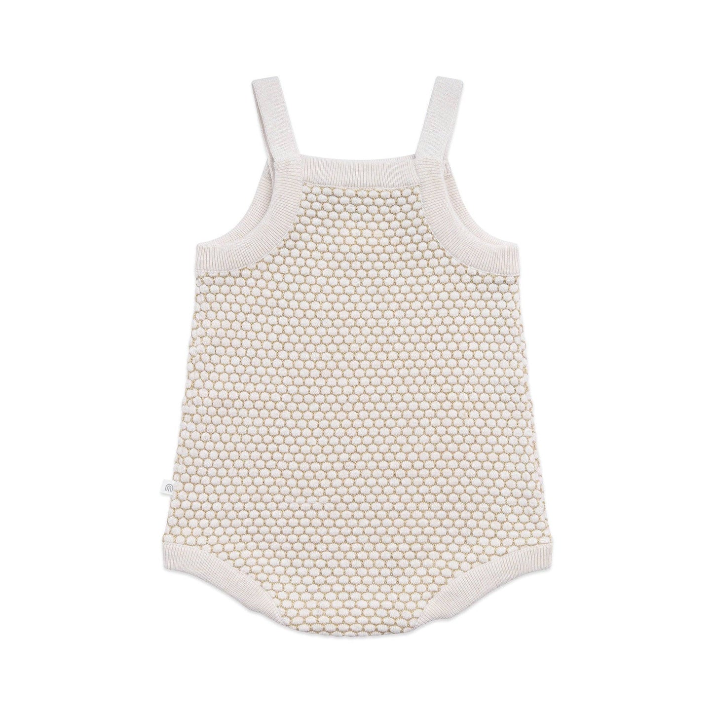 Kynd Lurex Knit Romper - Oatmeal