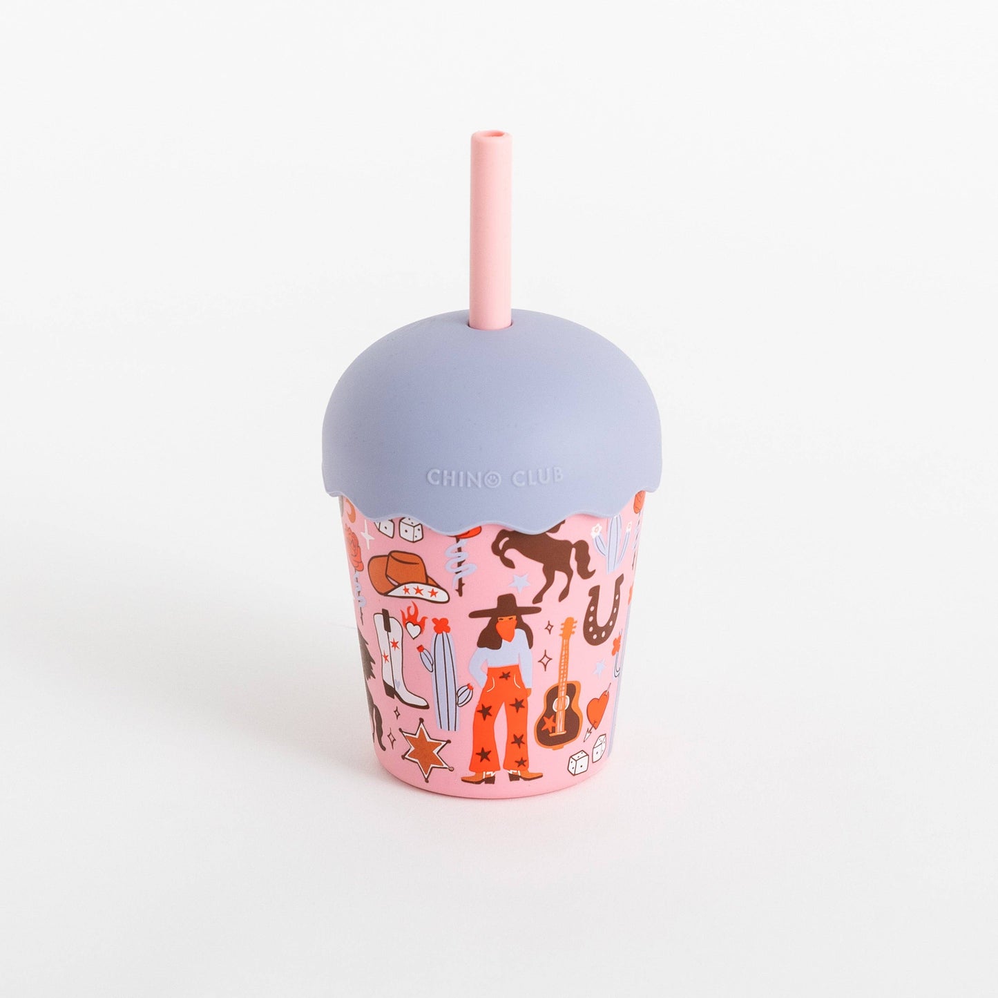 Cowgirl Mini Smoothie Cup & Straw 200ml