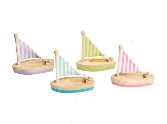 Wooden Toy Sail Boat